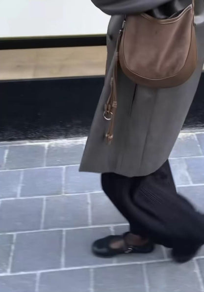 MZ899 CURVEE HOBO SUEDE BAG