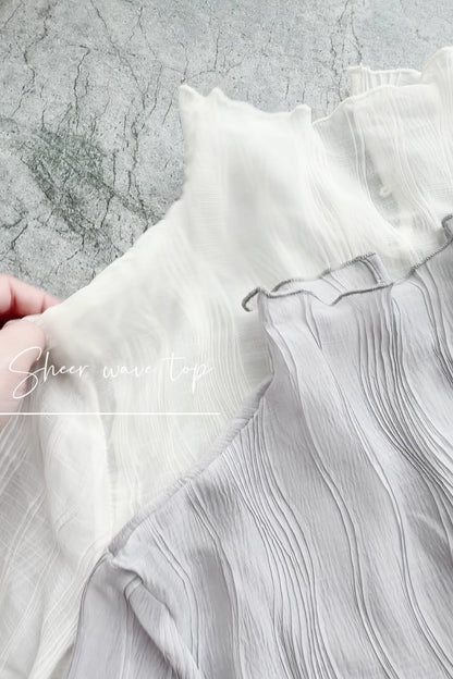 MZ976 SHEER WAVE TOP