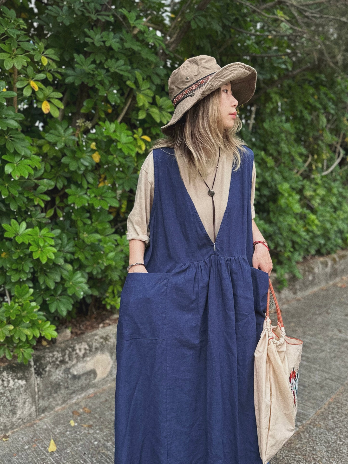 MZ-128 Geo Strap Bucket Hat