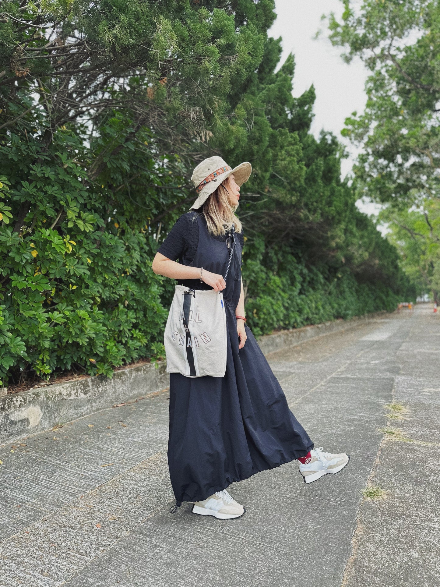 MZ-128 Geo Strap Bucket Hat