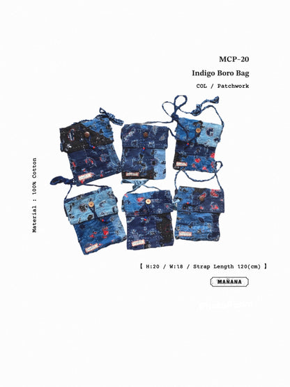 MCP-20 Indigo Patchwork Boro Bag