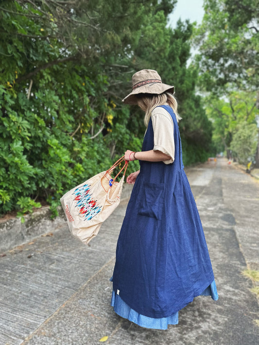 NA-107 Ball & Chain Embroidery Bag L - Native