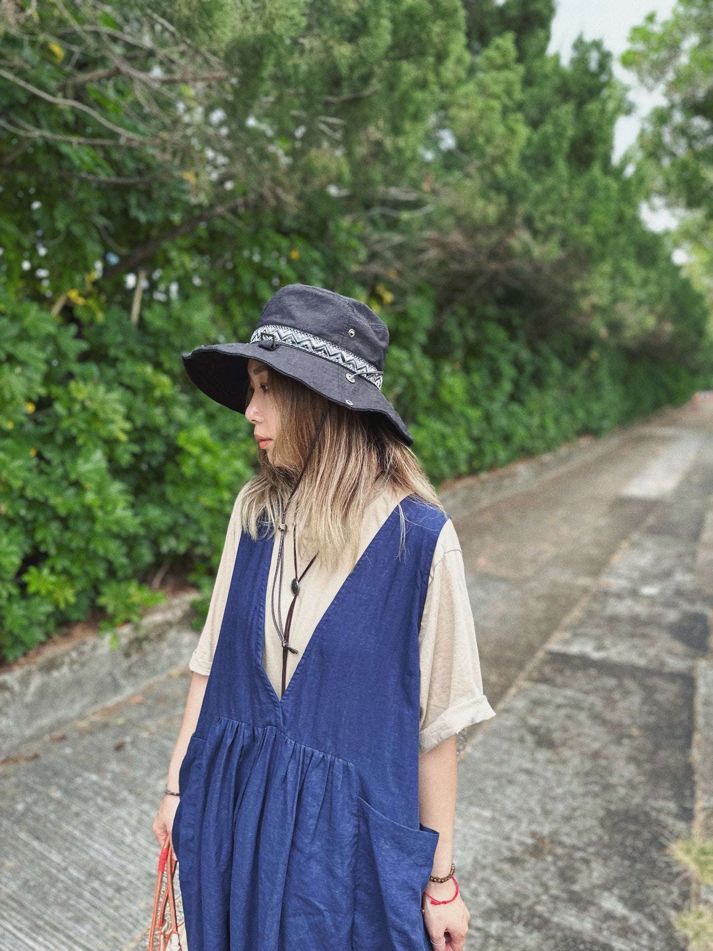 MZ-128 Geo Strap Bucket Hat
